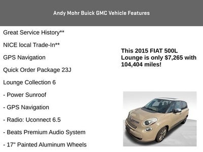 2015 FIAT 500L Lounge