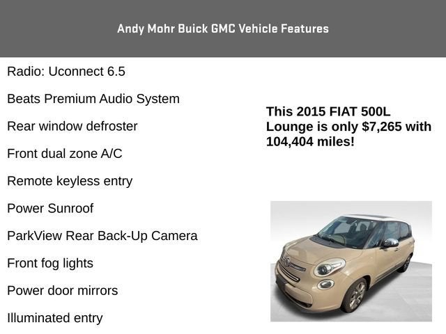 2015 FIAT 500L Lounge