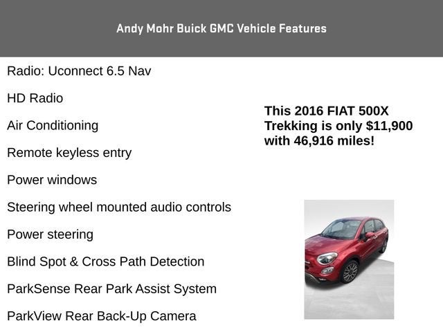 2016 FIAT 500X Trekking